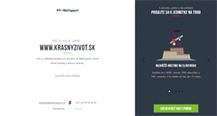 Desktop Screenshot of krasnyzivot.sk